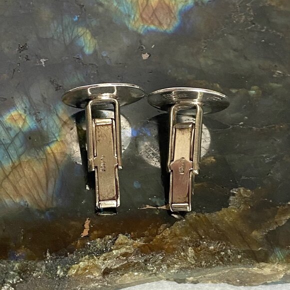 VTG Taxco Mexico Sterling Silver 925 Alpaca Aztec Mayan Calendar CuffLinks - Picture 6 of 16